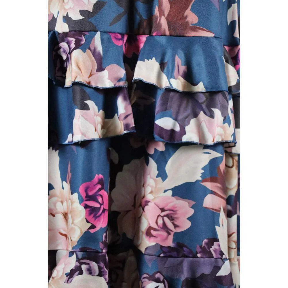 Flor Blue Floral Dress - Image 3