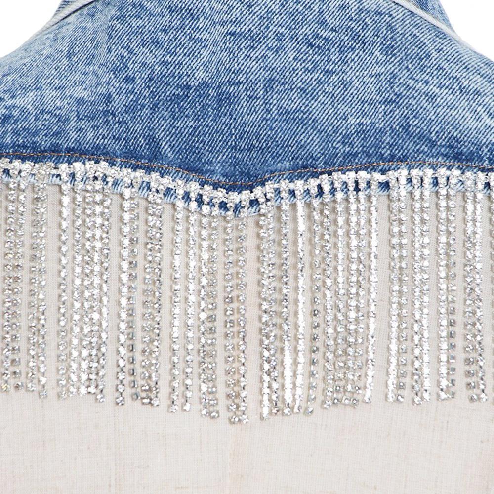 Frinjar Heart Fringe Denim Jacket - Image 5
