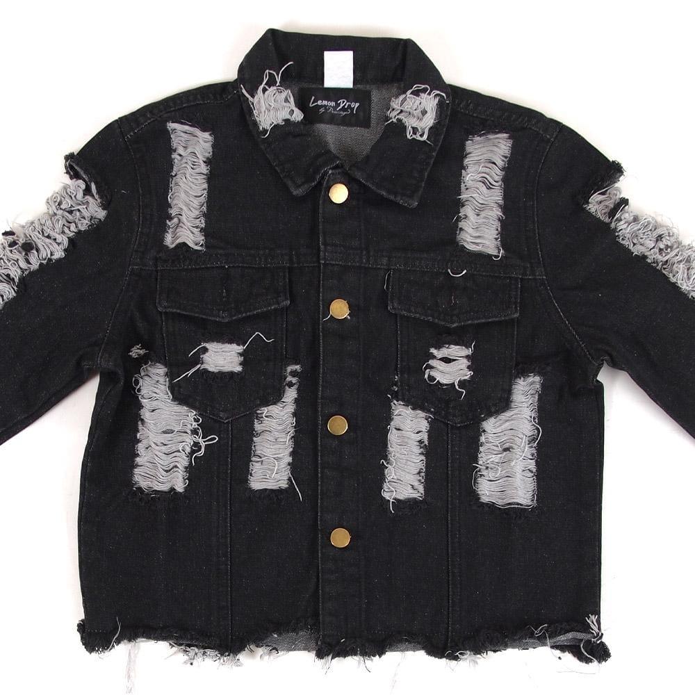 Parker Distress Sleeve Denim Jacket - Image 5