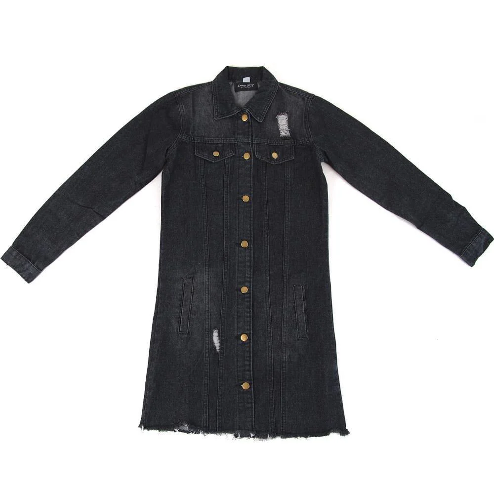 Rory Long Denim Jacket - Image 6